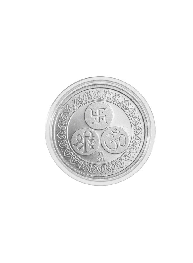 Sparkle & Shine PURE 999 SILVER COIN LAXMI GANESH 10 GRMS - Image 2